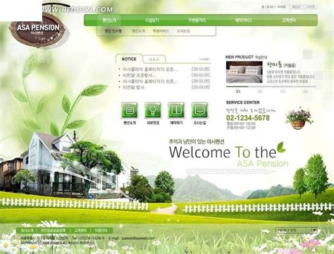 韩国别墅网站模板网页UI素材免费下载(图片编号:3979721)-六图网