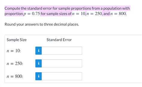 Image result for Standard Error of Sample Proportion