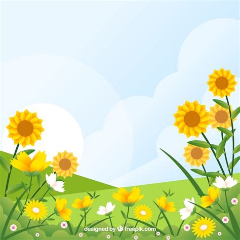 Spring landscape | Free Vector
