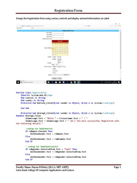 Image result for Registration Form Generating Text File C