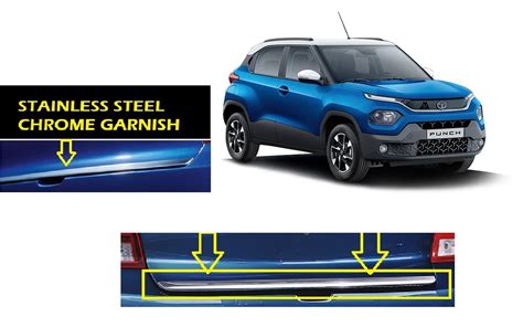 Empica Chrome Trunk Garnish for Car | Dicky Trim Garnish Rear Boot ...