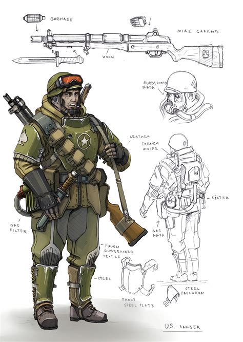 ArtStation - alt WW2 soldiers, Vasily Khazykov Dieselpunk, Armor ...