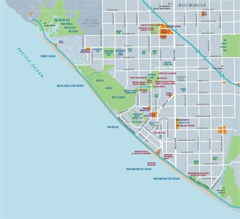 Huntington Beach California Map