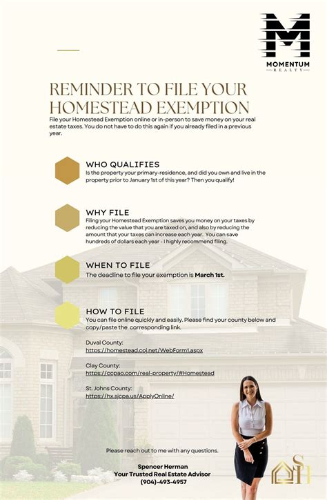 Homestead Exemption Email Flyer - Etsy