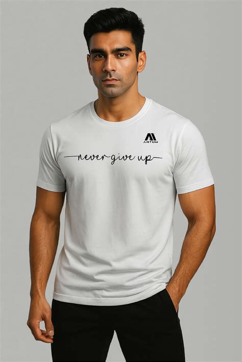 White Colour Dryfit T-Shirt – Antum Apparels