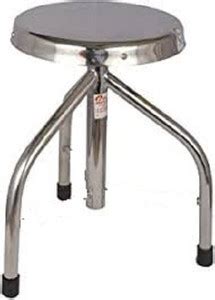 pmps Revolving Stool SS Framework & SS Top (Stools for hospital/Clinic ...