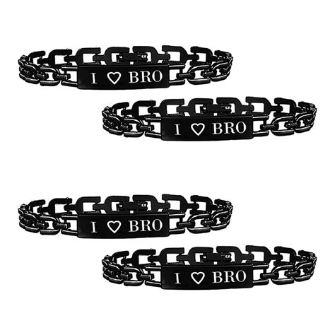 Buy BELLINA Rakshabandhan I Love Bro Rakhi Bracelet For Brother | Black ...