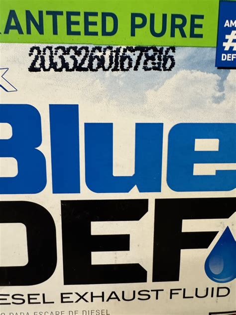 BlueDEF Expiration Code 的图像结果