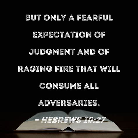 Hebrews 10 26 27