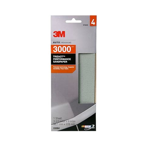 3M 3000-Grit Sandpaper 3.67-in W x 9-in L 4-Pack at Lowes.com