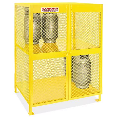 Vertical Gas Cylinder Cabinet - Assembled, 12 Cylinder Capacity H-3119 ...