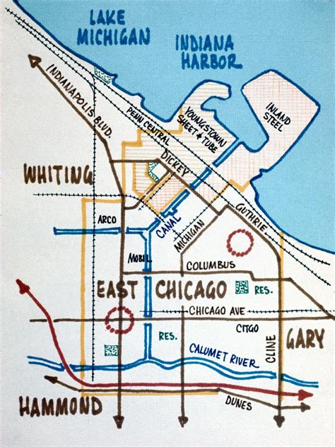 Map Of East Chicago Indiana