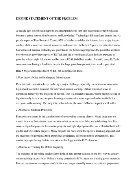 Vedantu Problem Statement | PDF | Educational Technology | Learning
