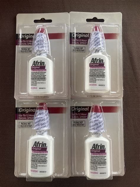 Buy Afrin Original Nasal Spray 1/5 Oz (4 Pack) Online at Lowest Price ...