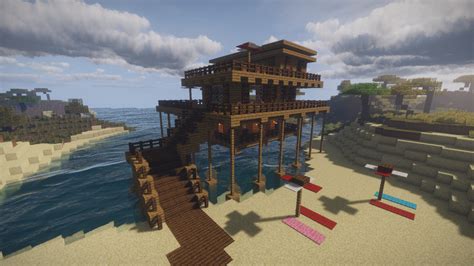 Image result for Minecraft Beach House Tutorial