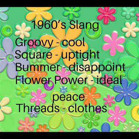 1960's Slang Sayings
