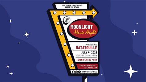 Moonlight Movie Night - Ratatouille, Town Centre Park (12021 McNorton ...