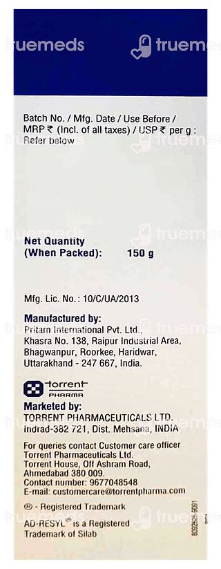 Atogla Resyl Cream 150 Gm - Uses, Side Effects, Dosage, Price | Truemeds