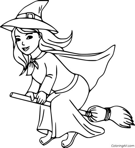 Halloween Coloring Pages Witches