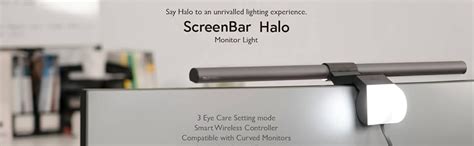 BenQ ScreenBar Halo LED Monitor Light| Lamp with Wireless Controller ...