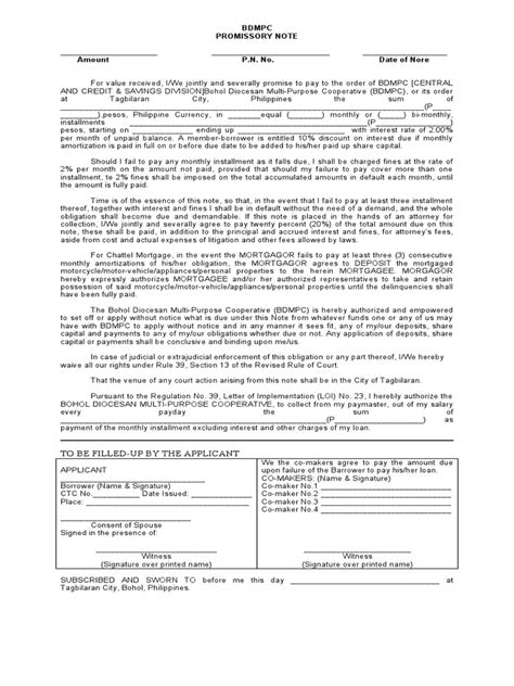 Mortgage Promissory Note Sample 的图像结果