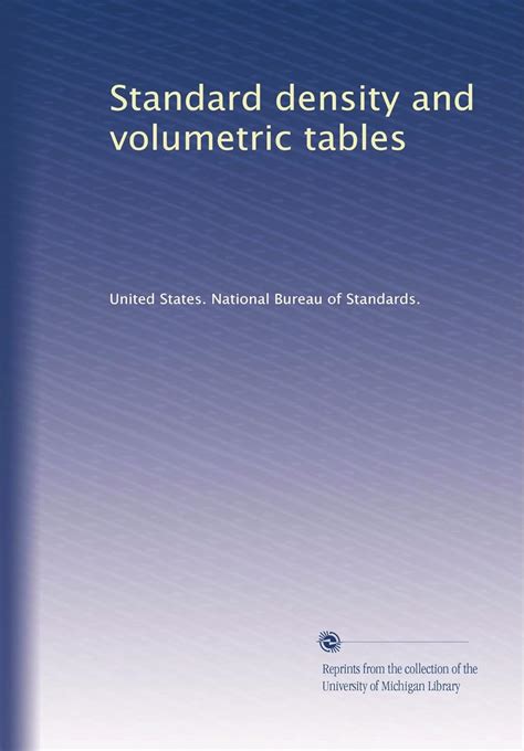 Standard density and volumetric tables : Amazon.in: Books