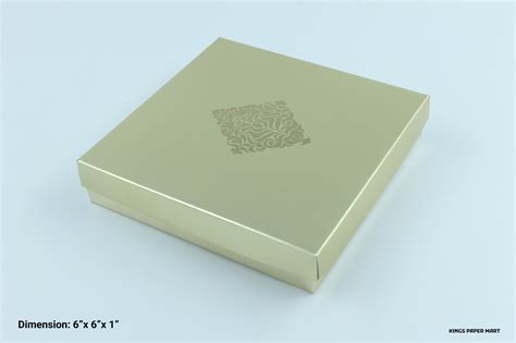 9 Cavity Golden Emboss Box (Pack of 10) – Kings Paper