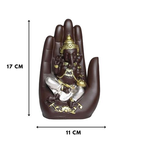 Rgyan Ganesha Idol in Blessing Hand Design(Palm ganesh) for home ...