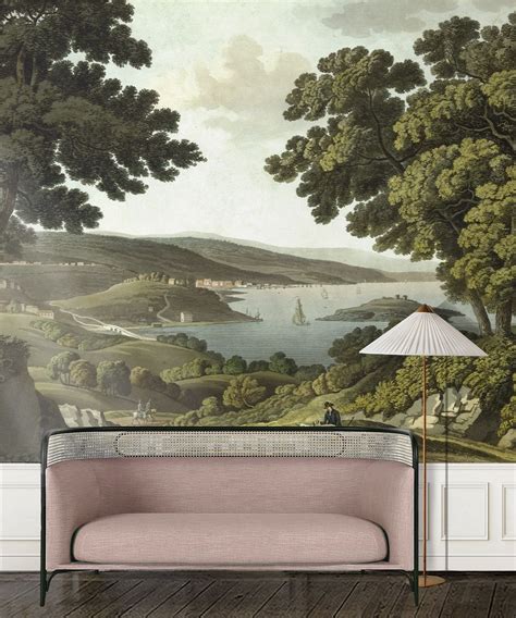 English Landscape Mural • Countryside Scene • Milton & King USA