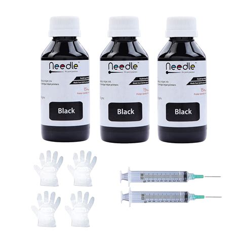 Needle 3x100gms Cartridge Refill Ink for Inkjet Printers