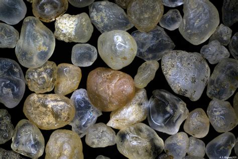 Black Sand Under Microscope