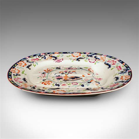 Large Antique Turkey Platter, English, Ceramic, Meat Serving Dish ...
