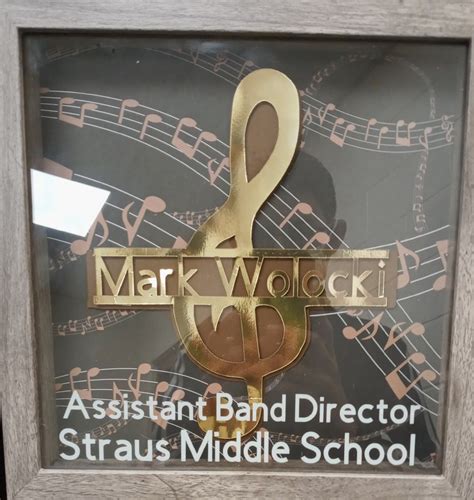 Music Shadow box | Band director, Middle school, Shadow box