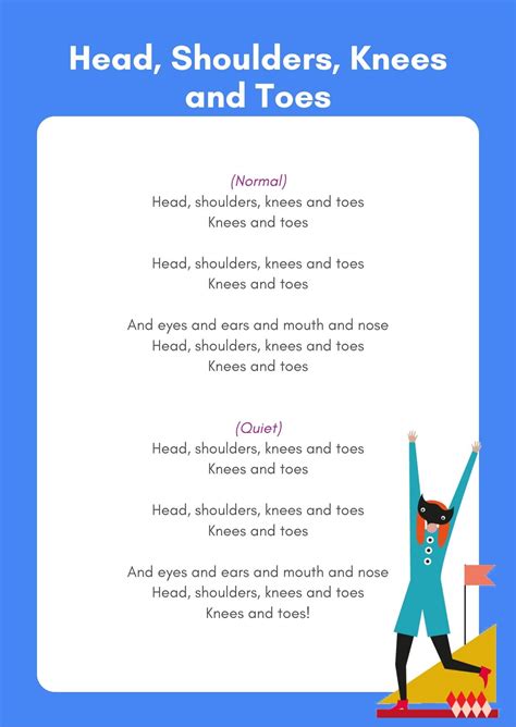 Heads Shoulders Knees And Toes In Spanish Lyrics at Dean Ransford blog