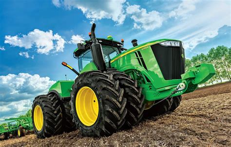 Wallpaper big, tractor, farming, John Deere, 9520r for mobile and ...