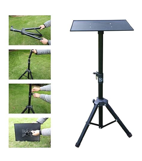 Buy Audiovan Heavy Duty Projector Floor Tripod Stand 4 feet to 6 feet ...