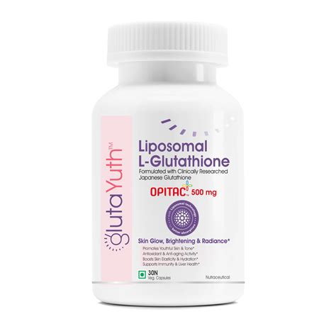 GlutaYuth Liposomal OPITAC 500 JAPANESE L-Glutathione 500 mg with ...