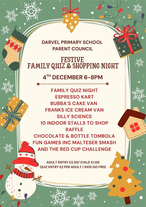 Festive Quiz & Shopping Night, Darvel Primary School, Newmilns, 4 ...