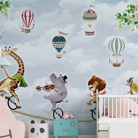 Kid's room wallpaper – Paper Plane Design