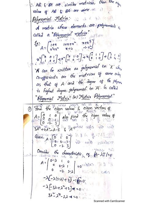 Image result for Polynomial Matrices