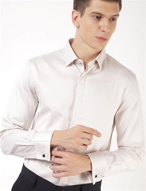 Buy Premium Structure Double Cuff Slim Fit Shirt at Marks & Spencer