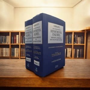 Buy Sarkar's Law & Procedure Of Departmental Enquiries Wrongful ...