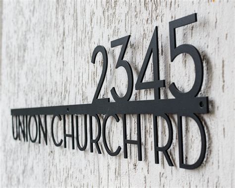 Extra Large House Numbers, House Number Plaque, Modern House Numbers ...