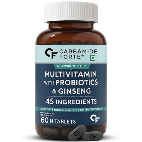 Carbamide Forte Multivitamin for Men & Women with 34 Ingredients - 60 ...