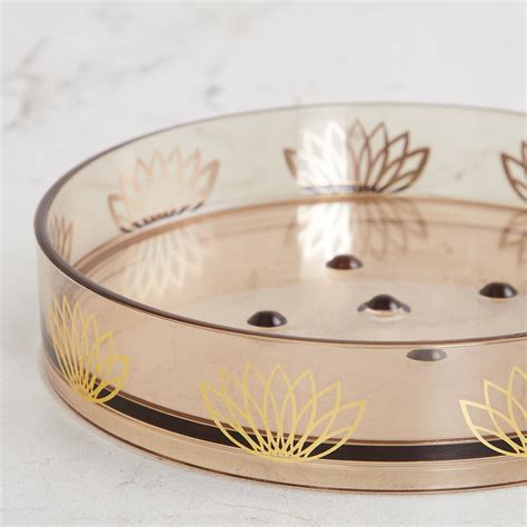 Buy Art of Asia-Tiger Tales Gold Printed Plastic Soap Dish from Home ...