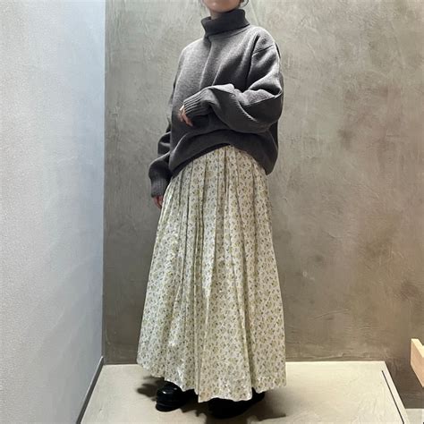 YAECA WRITE／ヤエカ ライト タックスカート MAGDALENA POSY #92662 | Routes*Roots