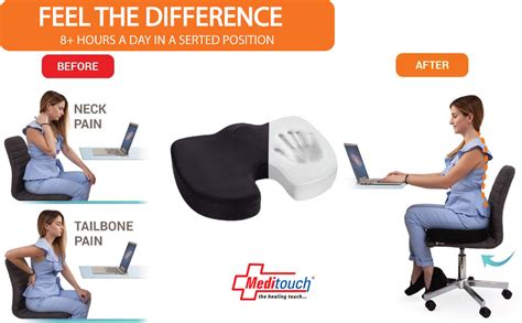 Meditouch Orthopeadic Scientifically Shaped Back Tailbone Pain Relief ...