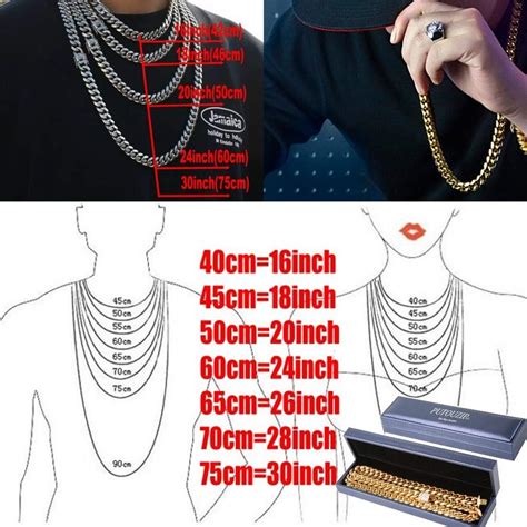 Buy putouzip Mens Miami Cuban Link Chain 18K Gold 10mm Stainless Steel ...