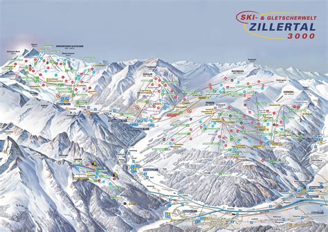 Piste map Zillertal 3000 - Mayrhofen | AlpenCams