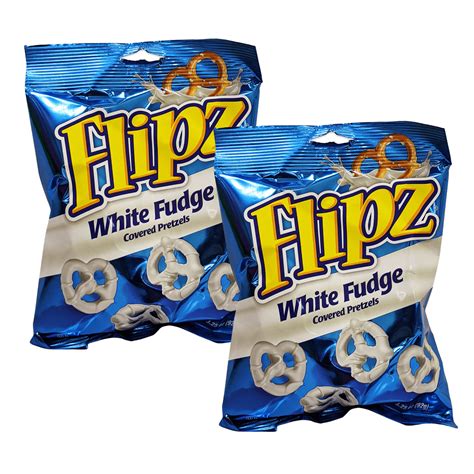 Flipz White Fudge Covered Pretzels, Sweet, Salty, & Crunchy On the Go ...